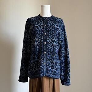 handmade 100% alpaca wool cardigan